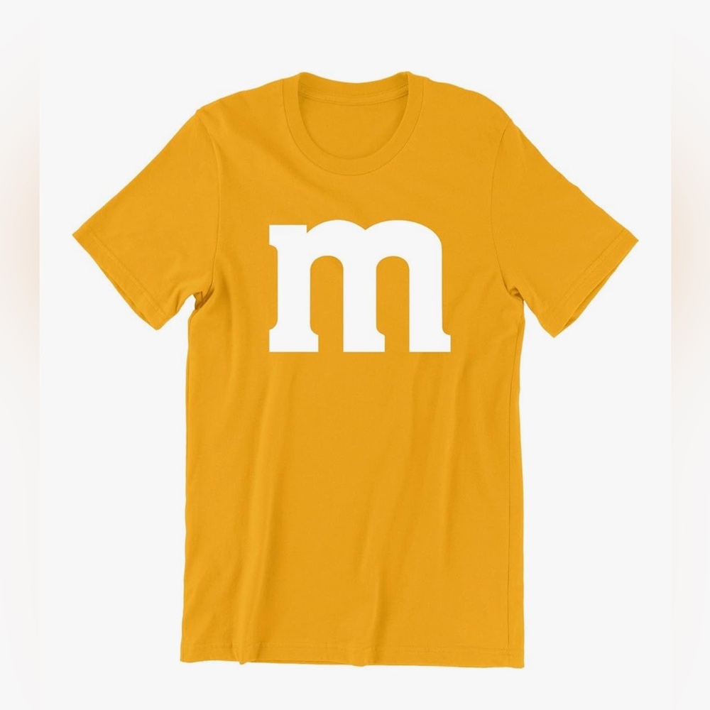 NEW M&M Yellow Graphic Tee all Sizes SMLXLXXLXXXL